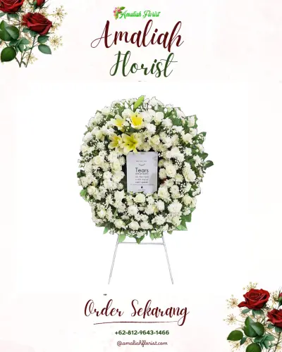 Krans Bunga Duka Cita di Kemenuh